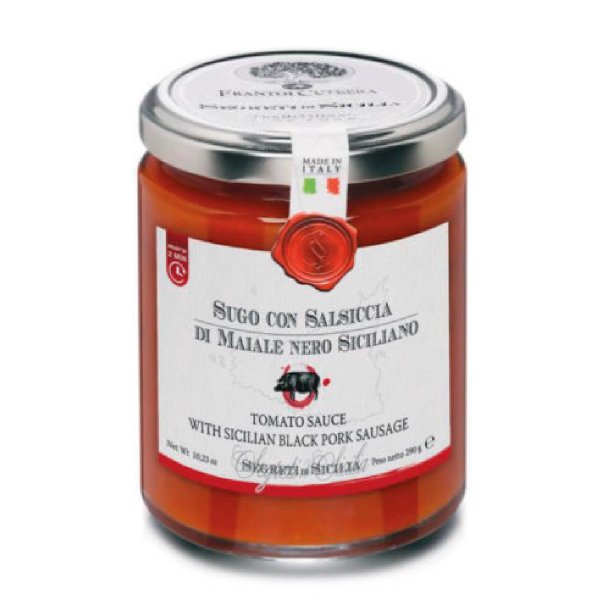 Sugo con Salsiccia 290 gr -Frdig tomat sauce med sortsvinsplse