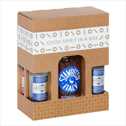 Gaveske med Stambecco Maraschino Cherry Amaro 35% 70 cl + 4 mixere