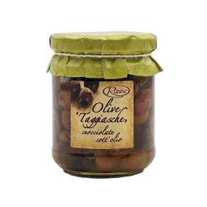  Udstenede Taggiasca-oliven i olivenolie