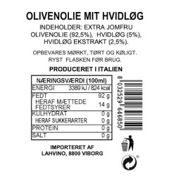 Aromatisk Olivenolie "Hvidlg" 0,10 lt.