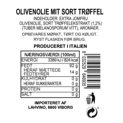 Aromatisk Olivenolie "Tartufo Nero" 0,10 lt.