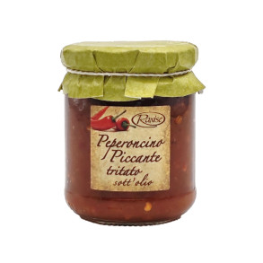 Peperoncino Piccante tritato sott'olio�- Hakket chili i olie