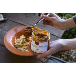 Pesto alla Trapanese - Rd pesto med tomater og Mandler   