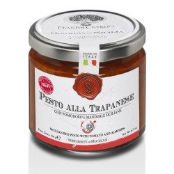 Pesto alla Trapanese - Rd pesto med tomater og Mandler   