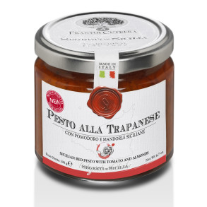 Pesto alla Trapanese - Rd pesto med tomater og Mandler   