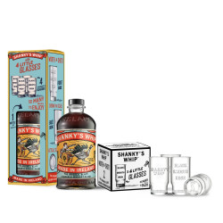 Gaveske Shanky's Whip + 4 shotglas