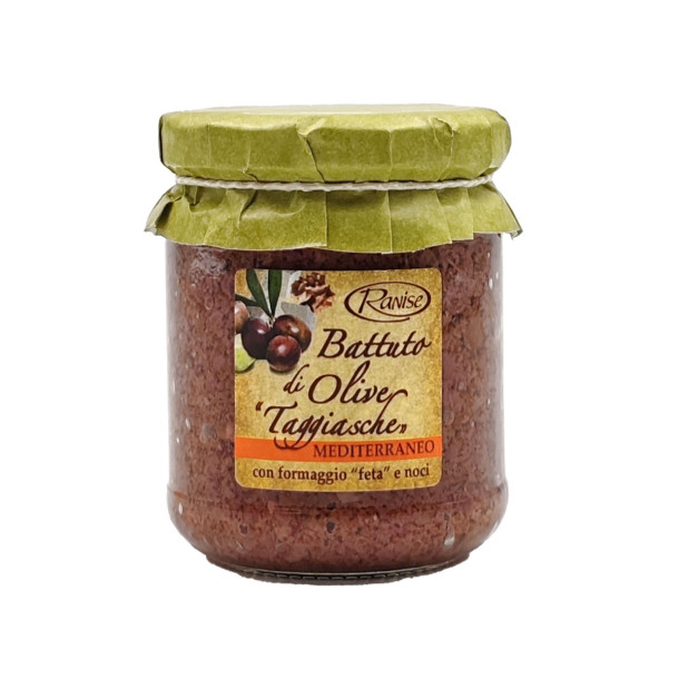  Battuto di olive Taggiasca Mediterraneo - Hakket oliven m/ Feta &amp; Valn�dder