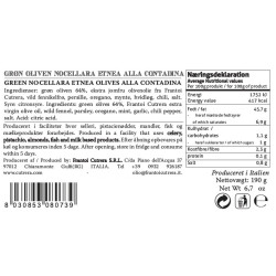 Olive Nocellara dell'Etnea Contadina-Grnne Nocellara oliven