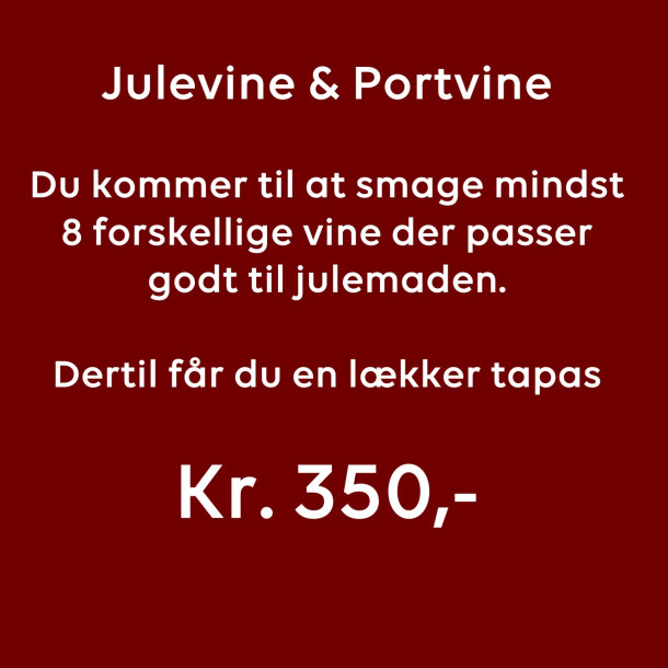 Julevine &amp; Portvin vinsmagning 20.11.2025