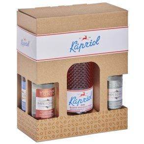 Gaveske med Kapriol BLOOD ORANGE & PEACH Gin + 4 Tonic