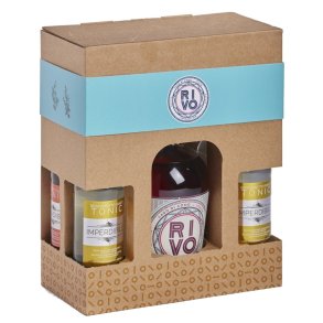 Gaveske med Rivo Sloe Gin 30% + 4 Tonic