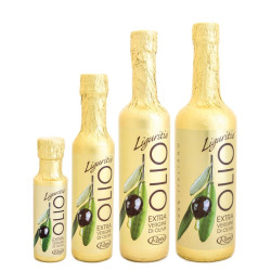Olivenolie Extra Virgin "Liguritio" i guldfolie 0,75 lt.