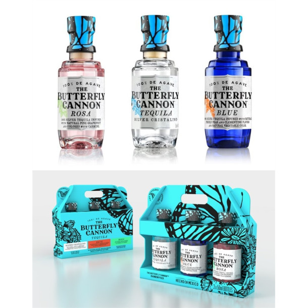 Butterfly Cannon Tequila - Rainbow pack 3x5 cl