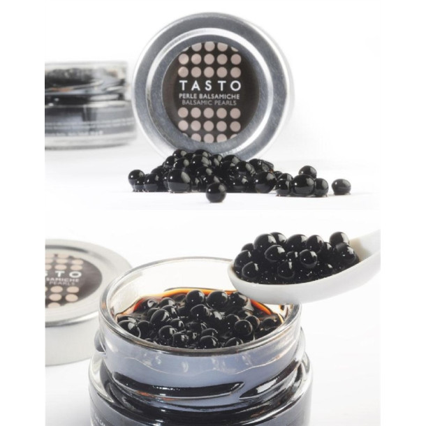 "Tasto" Sorte balsamiske perler, 50 gr.