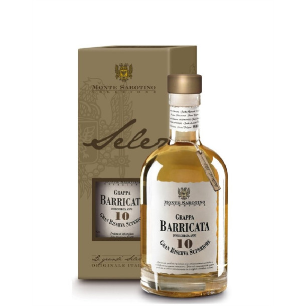 "Monte Sabotino" Grappa Stravecchia 10 rs Gran Ris. Sup. 40%, 70 cl.